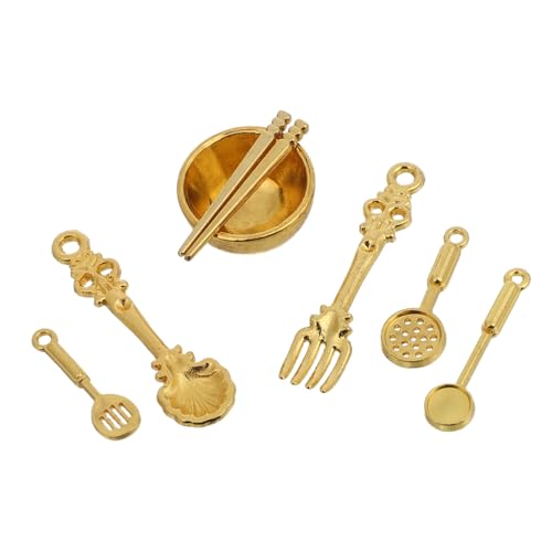 BESPORTBLE 8Stücke Puppenhaus Besteck Set Teiliges Zubehör für Puppenhausküchen und Essbereiche Löffel und Essstäbchen für Rollenspiele und Kreative BESPORTBLE 8Stücke Puppenhaus Besteck Set Teiliges Zubehör für Puppenhausküchen und Essbereiche Löffel und Essstäbchen für Rollenspiele und Kreative von BESPORTBLE