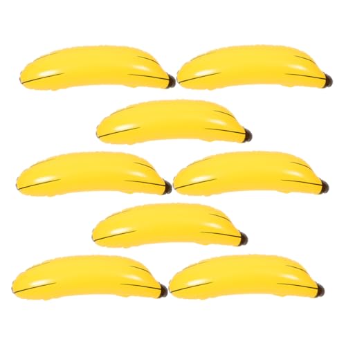 BESPORTBLE 8Stücke Riesige Aufblasbare Bananen Requisiten PVC Bananenspielzeug Für Partys Hochzeiten Geburtstagsfeiern Kreative Fotografie Und Tragbaren Spaß Im Sommer Gelbes von BESPORTBLE