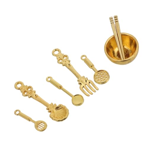 BESPORTBLE 8Stücke Teiliges Geschirrset Löffel für Puppenhaus Dekoration Lebensnahe Küchenutensilien für Spielsets für Kreatives Rollenspiel BESPORTBLE 8Stücke Teiliges Geschirrset Löffel für Puppenhaus Dekoration Lebensnahe Küchenutensilien für Spielsets für Kreatives Rollenspiel von BESPORTBLE