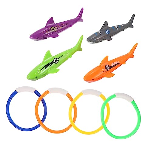 BESPORTBLE 8Stücke Teiliges Tauchspielzeug Für Pool Weiche Tauchringe Und Tauchhaie Wasserspielzeug Für Schwimmen Sommer BESPORTBLE 8Stücke Teiliges Tauchspielzeug Für Pool Weiche Tauchringe Und Tauchhaie Wasserspielzeug Für Schwimmen Sommer von BESPORTBLE
