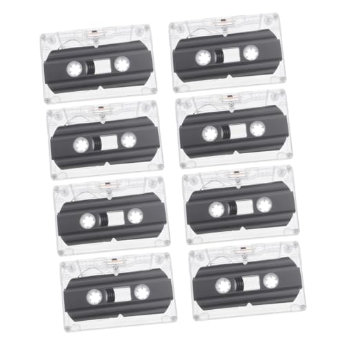 BESPORTBLE 8pcs Clear Case Leeres Kassettenband Für Audioaufnahmen Für Musik- Und Speech -DIY -Retro -Party -nachrichten Transparenter Fall Für Das Unterrichten Und Sprachaufzeichnung von BESPORTBLE