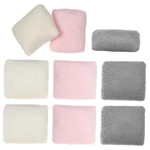 BESPORTBLE 9 Stück Hauskissenmodell Puppenhausmöbel Mini -Hausmöbel entzückende Miniaturkissen winzig Mini-Kissenmodell Puppe Miniaturkissen gefälschtes Kissen aus Stoff Plüsch von BESPORTBLE