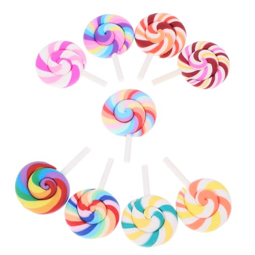 BESPORTBLE 9 Stück Teiliges Bunter Mini Lutscher Deko Detailgetreue Simulation aus Polymer Lebendige Farben als Foto Requisite und Puppenhaus Dekoration für Kreative DIY Projekte BESPORTBLE 9 Stück Teiliges Bunter Mini Lutscher Deko Detailgetreue Simulation aus Polymer Lebendige Farben als Foto Requisite und Puppenhaus Dekoration für Kreative DIY Projekte von BESPORTBLE