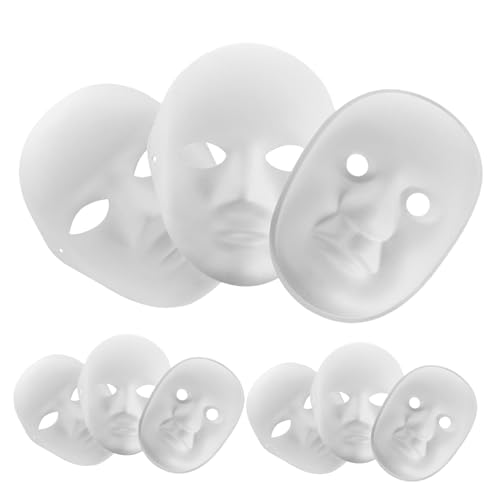 BESPORTBLE 9 Stück Teiliges DIY Weiße Papiermaske Handbemalte Maske für Karneval Halloween Cosplay und Maskerade Events für Kreative Bastelprojekte und Rollenspiele BESPORTBLE 9 Stück Teiliges DIY Weiße Papiermaske Handbemalte Maske für Karneval Halloween Cosplay und Maskerade Events für Kreative Bastelprojekte und Rollenspiele von BESPORTBLE