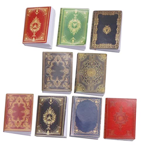 BESPORTBLE 9 Stück Teiliges Set Miniatur Bücher für Puppenhaus Simulierte Kinderbuch Spielzeuge für Dekoration und Rollenspiele für und Partys von BESPORTBLE