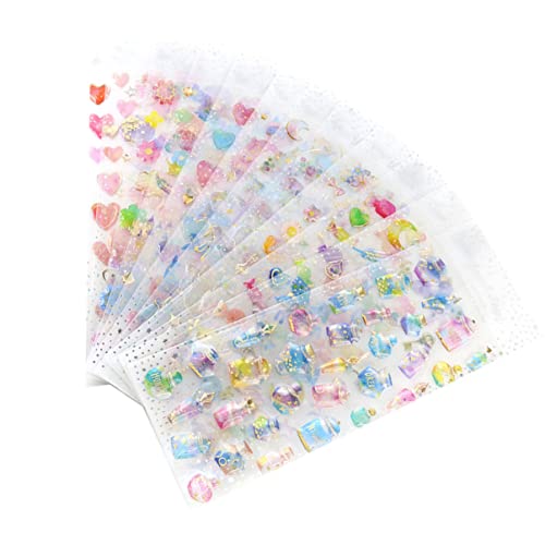 BESPORTBLE 9 Stück Teiliges Transparente Stereo Aufkleber für DIY Scrapbooking Handwerksprojekte und Dekoration von Notizbüchern für Planner und Fotoalben BESPORTBLE 9 Stück Teiliges Transparente Stereo Aufkleber für DIY Scrapbooking Handwerksprojekte und Dekoration von Notizbüchern für Planner und Fotoalben von BESPORTBLE