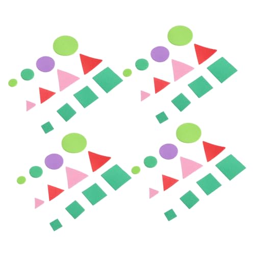 BESPORTBLE 960 Stück Teiliges Selbstklebende Schaumstoff Aufkleber in Bunten Geometrischen Formen Vielseitig für Basteln und Spielerisches Formenlernen bei Kindern für Kindergarten und von BESPORTBLE