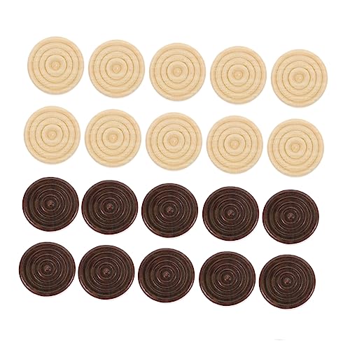 BESPORTBLE 96Stücke Holz Backgammon Schachfiguren Runde Schachmänner Holzfarben Für Strategische Spiele Für Spieler BESPORTBLE 96Stücke Holz Backgammon Schachfiguren Runde Schachmänner Holzfarben Für Strategische Spiele Für Spieler von BESPORTBLE