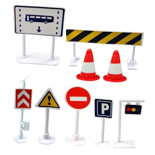 BESPORTBLE 9Stücke Verkehrszeichen Mit Straßenschild Stoppschild Und Verkehrsbarrieren Für Frühen Kindlichen Entwicklung Modellbau BESPORTBLE 9Stücke Verkehrszeichen Mit Straßenschild Stoppschild Und Verkehrsbarrieren Für Frühen Kindlichen Entwicklung Modellbau von BESPORTBLE