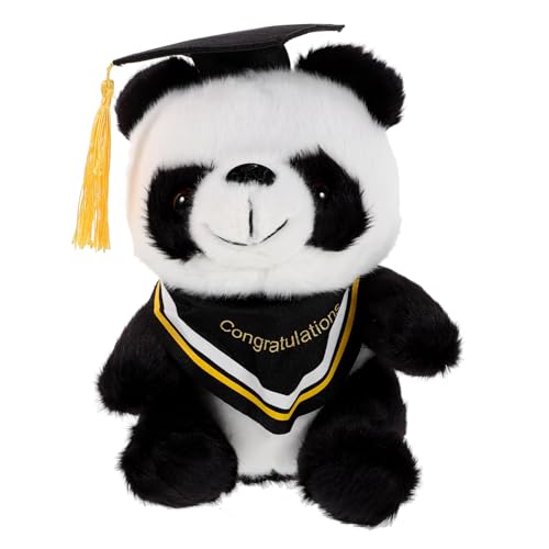 BESPORTBLE Abschluss Plüsch Panda Mit Abschlusskappe Süßes Gefülltes Panda Perfektes Zur Graduierung Für Dekoration Und Feierlichkeiten von BESPORTBLE