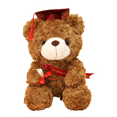 BESPORTBLE Abschlussbär Plüsch Gefüllt mit Hut und Schärpe zur Graduierung Süßes Plüschtier für Dekoration und Freude im Kinderzimmer oder Wohnzimmer BESPORTBLE Abschlussbär Plüsch Gefüllt mit Hut und Schärpe zur Graduierung Süßes Plüschtier für Dekoration und Freude im Kinderzimmer oder Wohnzimmer von BESPORTBLE