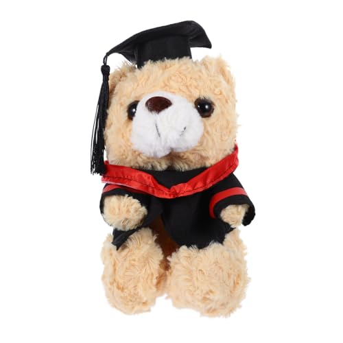 BESPORTBLE Abschlussbär Plüschtiere Niedlicher Für Studenten Als Abschiedsgeschenk Weiches Stofftier Mit Streifen Für Graduierungen Und Besondere Anlässe von BESPORTBLE