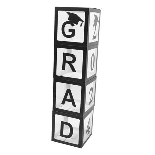 BESPORTBLE Abschlussballonbox Dekoration Wiederverwendbare Fotorequisite für Graduation mit Schwarzen Boxen ohne Ballons Aufbewahrung für Kleine Dekorationen und Diy Designs von BESPORTBLE