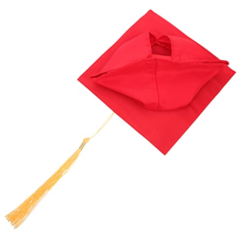 BESPORTBLE Abschlussmütze aus Rote Doktorhut für Erwachsene Verkleidung für Abschlussfeiern und Zeremonien Fotorequisiten für Graduierungsfeiern BESPORTBLE Abschlussmütze aus Rote Doktorhut für Erwachsene Verkleidung für Abschlussfeiern und Zeremonien Fotorequisiten für Graduierungsfeiern von BESPORTBLE