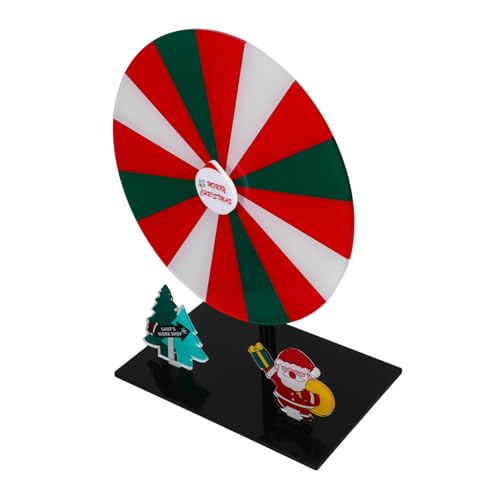 BESPORTBLE Acryl Drehbares Party-gewinnrad für Weihnachtsfeiern Kompakter Tragbarer Tisch-drehpreis-drehteller für Festliche Spiele und Interaktive Gewinnspiele von BESPORTBLE