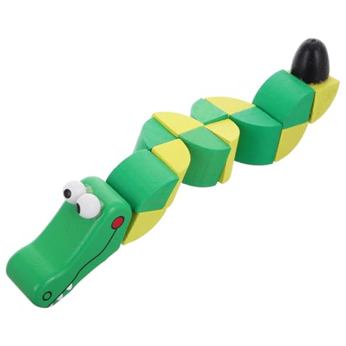 BESPORTBLE Alligator Form Design Holz Puzzle für Buntes Lernspielzeug Hand Auge Koordination und Frühkindlicher Entwicklung von BESPORTBLE