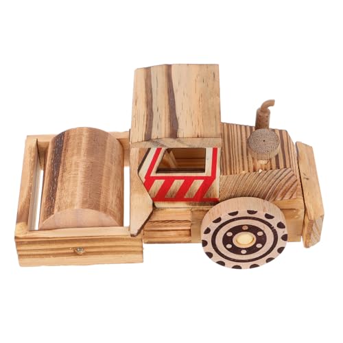BESPORTBLE Rollwagen-Modell Aus Holz Klassische Rollwagen-Dekoration Kompaktes Rollwagen-Figur-Ornament Für Schreibtisch Und Wohnzimmer Bastelarbeit Zum Geburtstagsgeschenk von BESPORTBLE