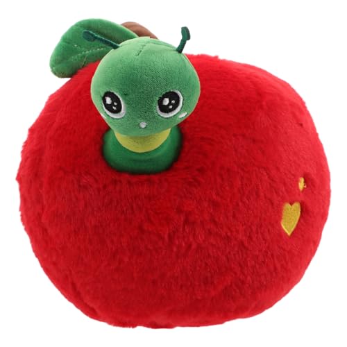 BESPORTBLE Apfelförmiges Plüschkissen Für Und Erwachsene Weiches Obstkissen Realistisches Künstliches Obst Dekoratives Wurfkissen Für Sofa Stuhl Bett von BESPORTBLE