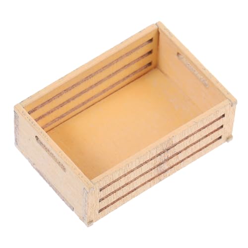BESPORTBLE Aufbewahrungskorb Für Puppenhaus Teiliges Aus Holz Für Deko Und Szenen Natürlicher Look Miniaturlandschaften Und Modelle von BESPORTBLE