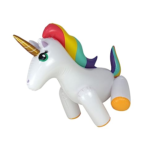 BESPORTBLE Aufblasbarer Einhorn Sprinkler Für Garten Wasserspielzeug Für Außenbereich Für Kleinkinder Freien Spritzfigur Für Sommer Spaß von BESPORTBLE