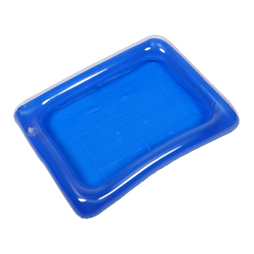 BESPORTBLE Kids Beach Sandbox Spielset Aufblasbare Sandschale Für Junge Mädchen PVC Blau Für Drinnen Und Draußen Leicht Zu Reinigen Kompakt Und Platzsparend von BESPORTBLE