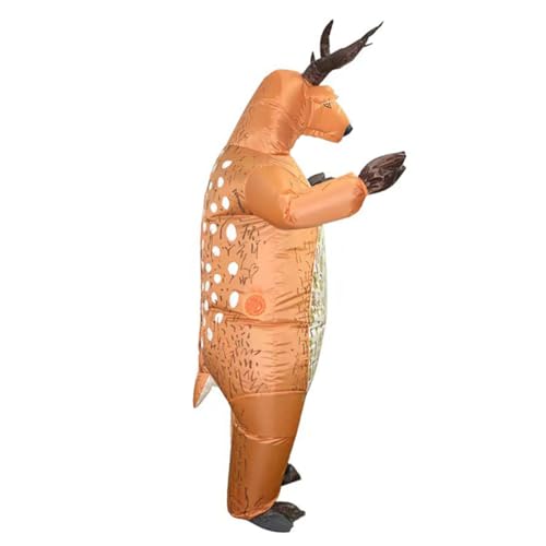 BESPORTBLE Aufblasbares Hirschkostüm für Erwachsene Umweltfreundliches Bequemes Cosplay Tierkostüm mit Elastischem Halsbündchen Leichtes Atmungsaktives Design für Weihnachten BESPORTBLE Aufblasbares Hirschkostüm für Erwachsene Umweltfreundliches Bequemes Cosplay Tierkostüm mit Elastischem Halsbündchen Leichtes Atmungsaktives Design für Weihnachten von BESPORTBLE