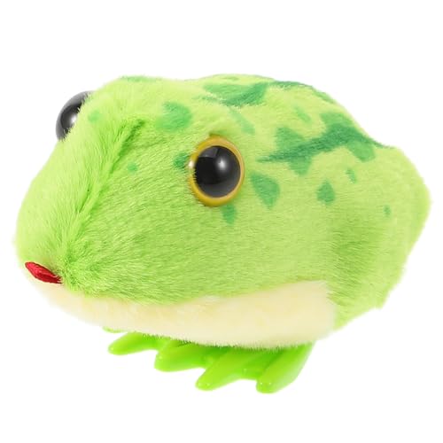 BESPORTBLE Plüschfrosch Spielzeug für Kleinkinder Aufziehspielzeug Tierförmig Beruhigendes Spielzeug für Babys im Bad Lustiges Stofftier mit Krabbelhilfe von BESPORTBLE