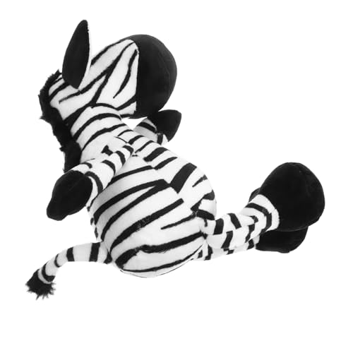 BESPORTBLE Ausgestopftes Zebra Realistisches Plüschzebra Perfektes Kinderspielzeug Und Niedliches Dekorationsaccessoire Für Kinderzimmer von BESPORTBLE