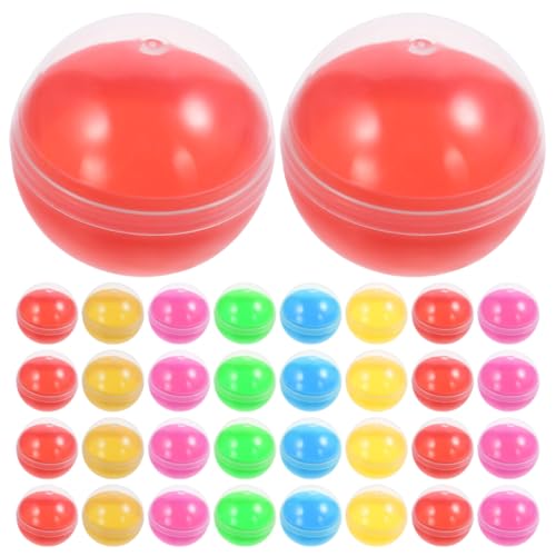 BESPORTBLE Automaten Kapseln, 50 Stück 3.8cm Kleine Plastikkugeln zum Befüllen für Befüllbare Weihnachtskugeln Kaugummiautomat Kinderparty von BESPORTBLE