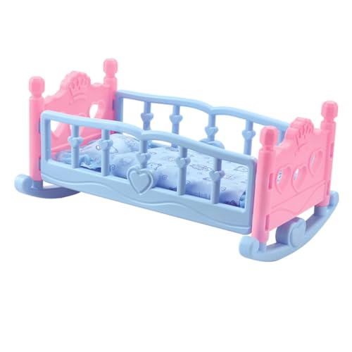 BESPORTBLE Babypuppenbett für Mädchen Puppenmöbel aus Krippe für Puppen für Puppenhaus Dekoration Perfektes BESPORTBLE Babypuppenbett für Mädchen Puppenmöbel aus Krippe für Puppen für Puppenhaus Dekoration Perfektes von BESPORTBLE