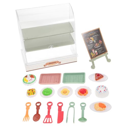 BESPORTBLE Miniatur-bäckerei-Set Spielzeug-Lebensmittel Für Jungen Und Mädchen Puppenhaus-zubehör Realistischer Tortenständer Vitrine BESPORTBLE Miniatur-bäckerei-Set Spielzeug-Lebensmittel Für Jungen Und Mädchen Puppenhaus-zubehör Realistischer Tortenständer Vitrine von BESPORTBLE