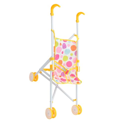 BESPORTBLE Beweglicher Puppen Kinderwagen Für Simulierter Kinderwagen Für Kleine Puppen Für Rollenspiele Und Kreative Spiele Spielzeugzubehör von BESPORTBLE