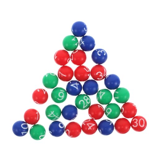 BESPORTBLE Bingo Ersatzbälle Plastik Lotteriekugeln für Verlosungen und Bingo Spiele für Mark Six Lotteriemaschinen und Festlichkeiten von BESPORTBLE