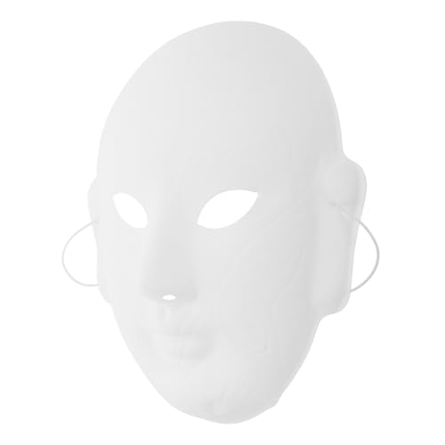 BESPORTBLE Blanko Weiße Diy Bastelmaske für Karneval Halloween Cosplay Theater Kreative Gesichtsänderung für Erwachsene BESPORTBLE Blanko Weiße Diy Bastelmaske für Karneval Halloween Cosplay Theater Kreative Gesichtsänderung für Erwachsene von BESPORTBLE