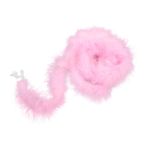 BESPORTBLE Boa zum Basteln Fasching deko Faschings deko fastnachtsdekoration Hochzeit Dekoration weihachtsdeko Top-Party Kleid Cosplay Flauschige Boa für Damen Partyboa Truthahnfeder Rosa von BESPORTBLE