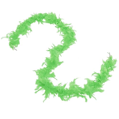 BESPORTBLE Boas für Party-Massen Partydekorationen weiße Boa trimmen grüne Kostüm Halloween Party Halloween Dekoration slico Boa-Zubehör zum Selbermachen Boa nähen Feder Light Green von BESPORTBLE