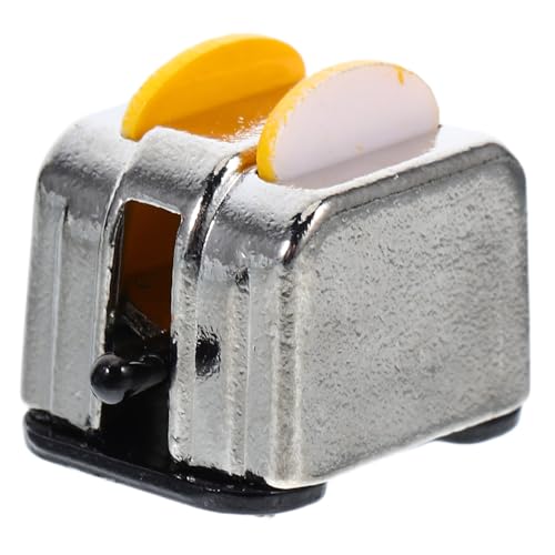 BESPORTBLE Miniatur Brotbackautomat Modell für Puppenhaus Metallornament Küchenzubehör Spielzeug Dekoration von BESPORTBLE
