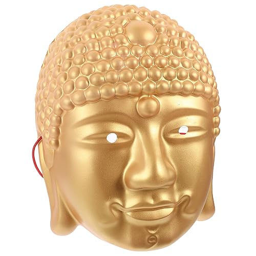BESPORTBLE Buddha Kopf Halloween Cosplay Masken Verkleidungsmasken Karnevalsmasken Weiße Maskerade Lustige Halloween Masken Gesichtsschädel Kopfbedeckung von BESPORTBLE