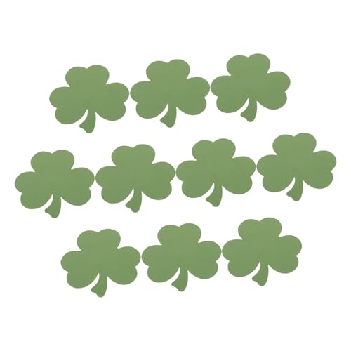 BESPORTBLE Bunte Papierausschnitte mit Klebepunkten DIY Bastelpapier für Patricks Day Deko Handbeschreibbare Grüne Blattkarten Vielseitig für Klassenzimmer und Partygestaltung von BESPORTBLE