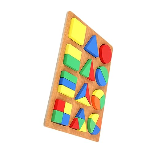 BESPORTBLE Buntes Holz Tangram Puzzle Geometrische Formen Lernspielzeug für Kleinkinder Frühförderung Motorikförderndes DIY Holzpuzzle von BESPORTBLE