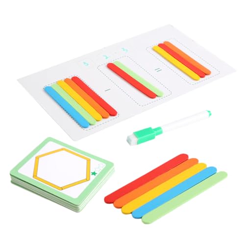 BESPORTBLE Buntes Holz Zählstäbe für Mathe Lernspielzeug Rechenstäbe Grundschule Logisches für Frühe Bildung Eltern Junge Mädchen Interaktion Mathematik Spaß BESPORTBLE Buntes Holz Zählstäbe für Mathe Lernspielzeug Rechenstäbe Grundschule Logisches für Frühe Bildung Eltern Junge Mädchen Interaktion Mathematik Spaß von BESPORTBLE