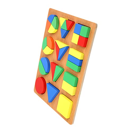 BESPORTBLE Buntes Holzpuzzle mit Geometrischen Formen Pädagogisches Steckspielzeug zum Formenlernen Montessori Holzbausteine für Kleinkinder Fördert Kreativität und Feinmotorik BESPORTBLE Buntes Holzpuzzle mit Geometrischen Formen Pädagogisches Steckspielzeug zum Formenlernen Montessori Holzbausteine für Kleinkinder Fördert Kreativität und Feinmotorik von BESPORTBLE