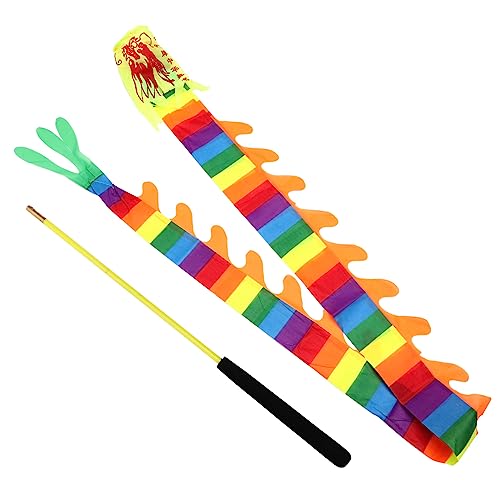 BESPORTBLE Buntes Tanzband Drachen Performance Requisit Verschleißfestes Fitness und Gymnastikspielzeug für Tanzveranstaltungen Zufällige Farbe von BESPORTBLE