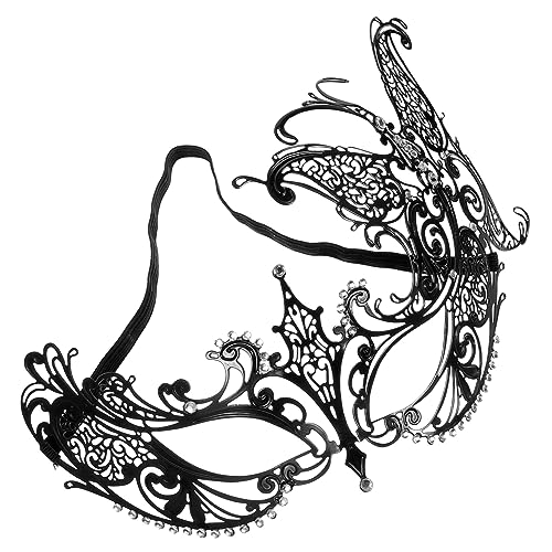 BESPORTBLE Butterfly Rhinestone Maske für Frauen Maskerade Maske Metall und Strass für Halloween Cosplay und Besondere Anlässe Einzigartige und Dekorative Gesichtsmaske BESPORTBLE Butterfly Rhinestone Maske für Frauen Maskerade Maske Metall und Strass für Halloween Cosplay und Besondere Anlässe Einzigartige und Dekorative Gesichtsmaske von BESPORTBLE