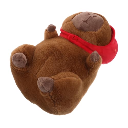 BESPORTBLE Capybara Kuscheltier mit Erdbeerhut Weiches Plüschtier für Jungen und Mädchen für Geburtstage und Feiertage zum BESPORTBLE Capybara Kuscheltier mit Erdbeerhut Weiches Plüschtier für Jungen und Mädchen für Geburtstage und Feiertage zum von BESPORTBLE