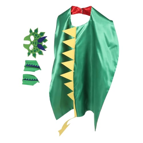 BESPORTBLE Cartoon Dinosaur Kostüm Cape mit Maske für Weicher Atmungsaktiver Dino Umhang Bequemes Rollenspiel Kostüm für Jungen und Mädchen Halloween Party Zubehör Kreatives Verkleidungsspiel BESPORTBLE Cartoon Dinosaur Kostüm Cape mit Maske für Weicher Atmungsaktiver Dino Umhang Bequemes Rollenspiel Kostüm für Jungen und Mädchen Halloween Party Zubehör Kreatives Verkleidungsspiel von BESPORTBLE