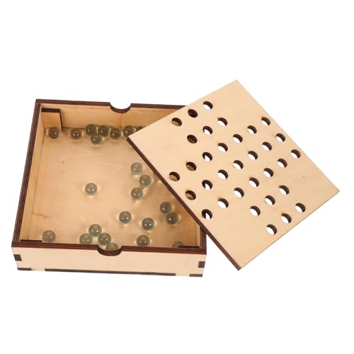BESPORTBLE Checkers für Erwachsene Teiliges Brettspiel mit Glatten Kanten Pädagogisches Gesellschaftsspiel zur Visuellen und Logischem Training von BESPORTBLE