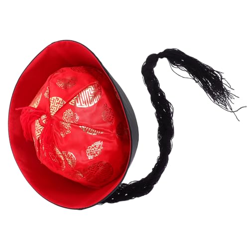 BESPORTBLE Chinesischer Kostümhut für Halloween Qing Requisiten für Theater Einzigartiger Hanfu Hut Leicht und Tragbar für Bühnenauftritte und Cosplay BESPORTBLE Chinesischer Kostümhut für Halloween Qing Requisiten für Theater Einzigartiger Hanfu Hut Leicht und Tragbar für Bühnenauftritte und Cosplay von BESPORTBLE
