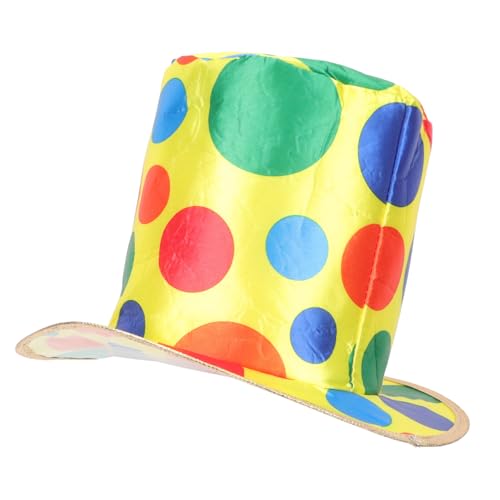 BESPORTBLE Clown Kostüm Hut Karneval Fasching Verkleidung Unisex Erwachsene Teenager Halloween Cosplay Party Zubehör Flexible Hautfreundlich von BESPORTBLE