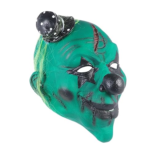 BESPORTBLE Clown- halloween halloweenmaske gruselige black masks gruselmasken Halloween für Erwachsene gruselige Halloween- Kostüme Partymaske aus Emulsion Green von BESPORTBLE